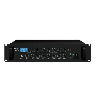 P-120IPDU    IP網絡單向點播多音源五分區廣播功放 120W