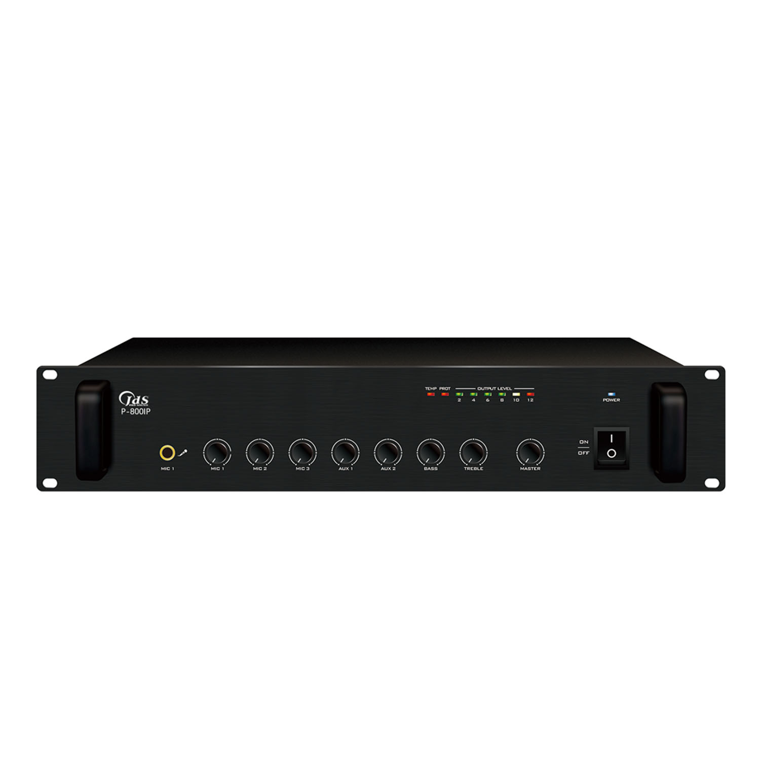 P-800IP    IP網絡單向點播合并式廣播功放 800W