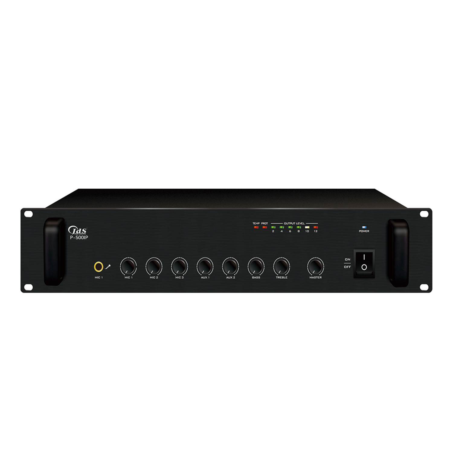 P-500IP    IP網絡單向點播合并式廣播功放 500W