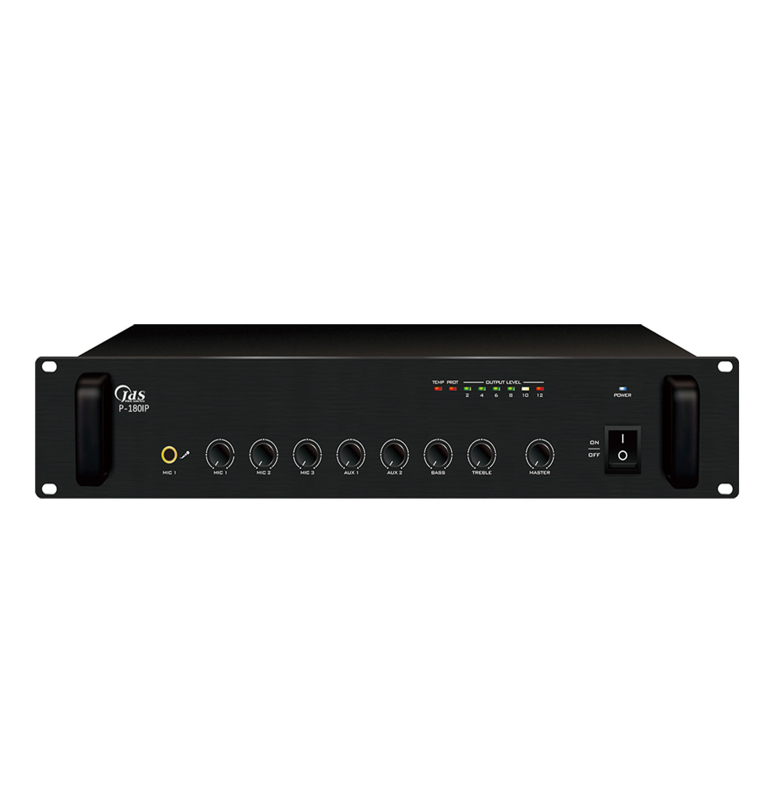 P-180IP    IP網絡單向點播合并式廣播功放 180W