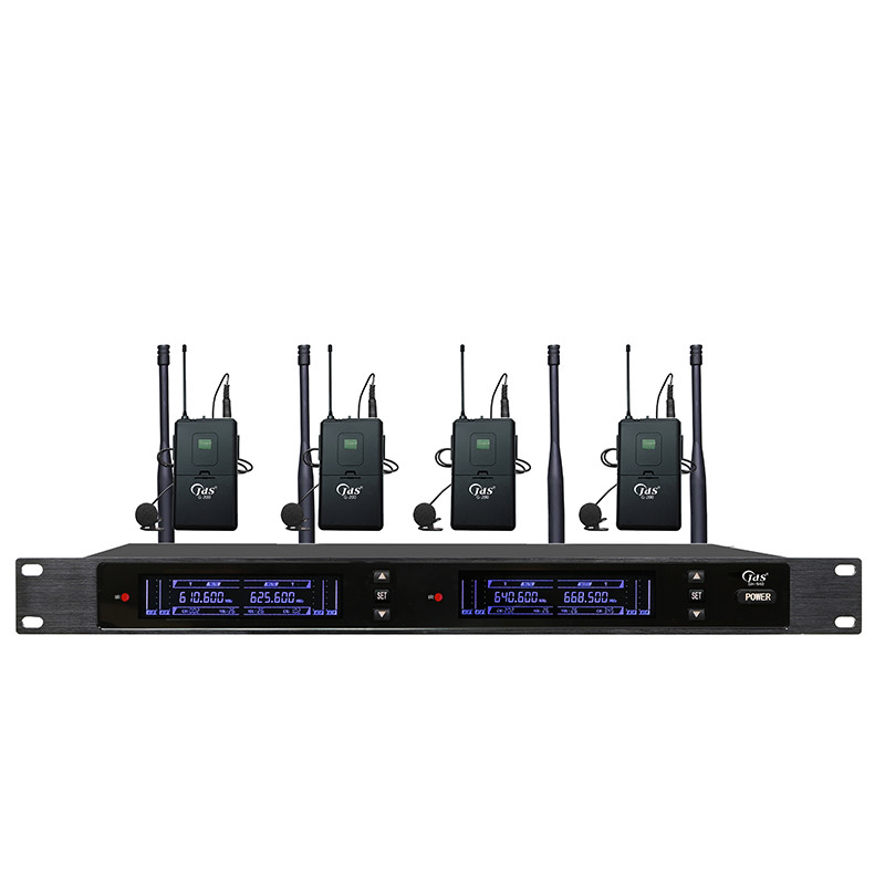 GH-940/G-200/T3領(lǐng)夾  U段一拖四無線會議麥克風(真分集)